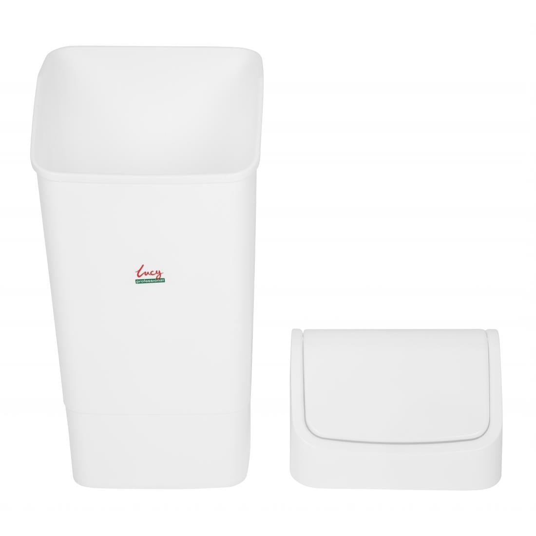 L570 SYR Polypropylene Swing Bin White 50Ltr JD Catering Equipment Solutions Ltd