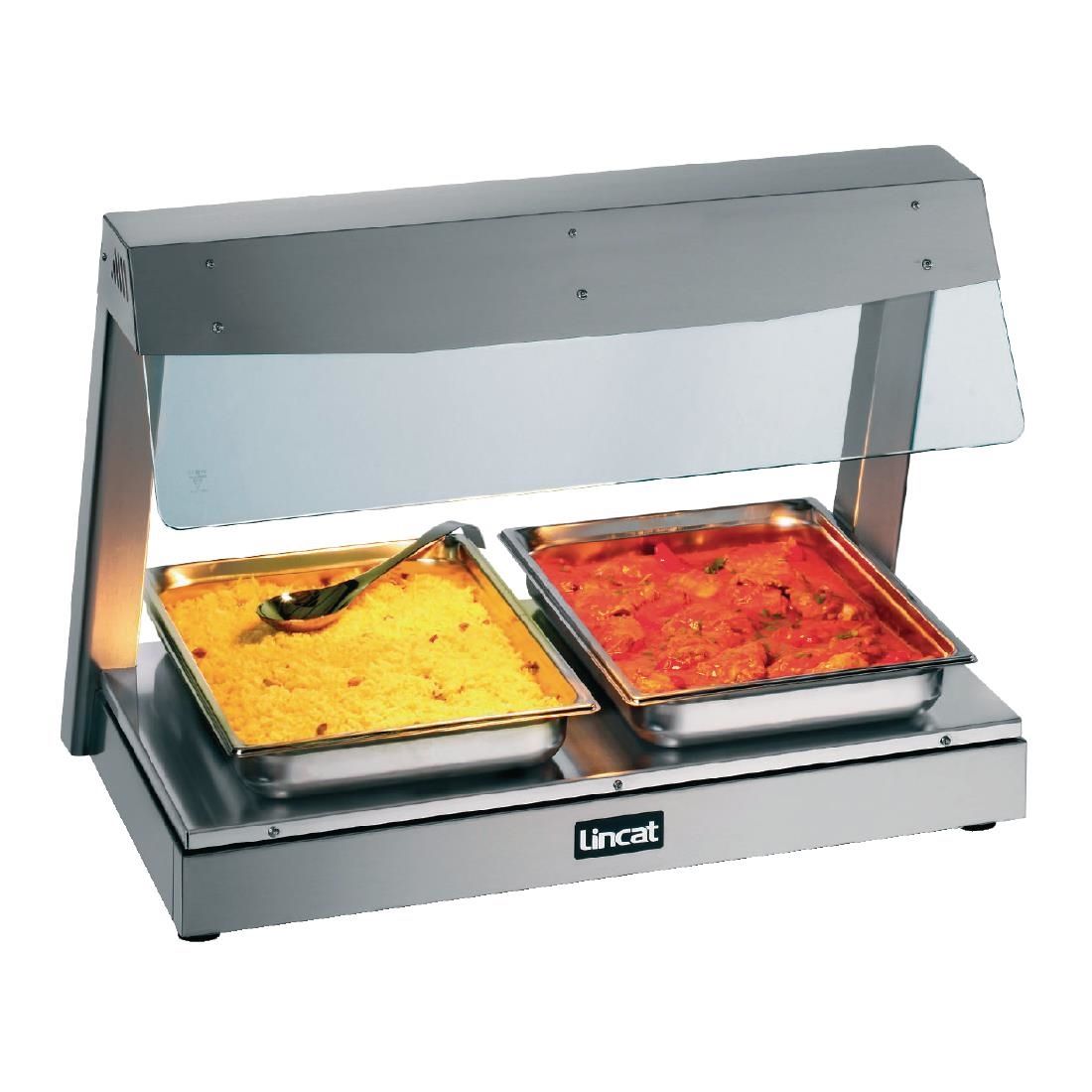 LD2 - Lincat Seal Counter-top Heated Display with Gantry - 2 x 1/1 GN - W 790 mm - 1.5 kW J945 JD Catering Equipment Solutions Ltd