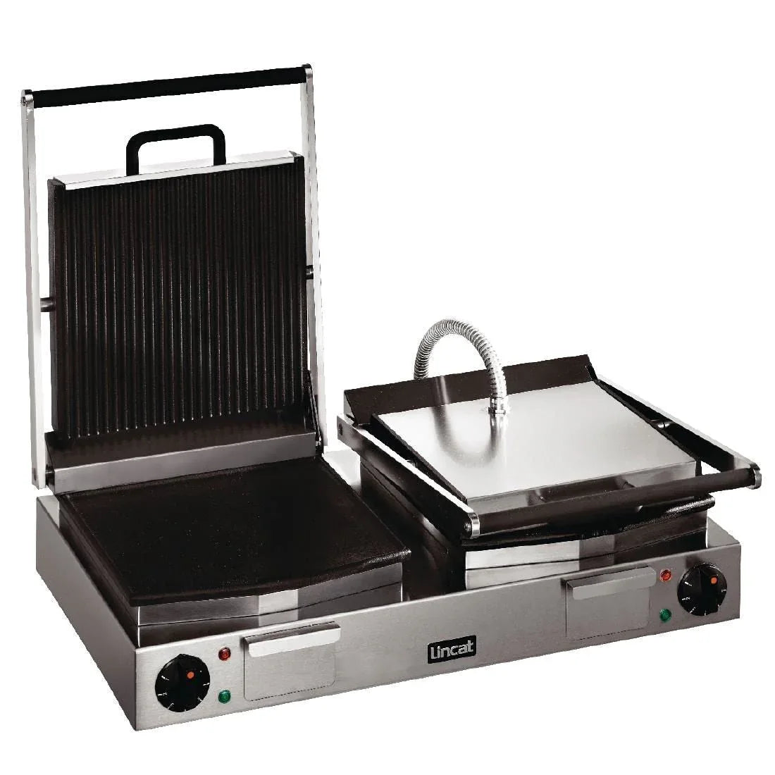 LPG2 - Lincat Lynx 400 Electric Counter-top Twin Panini Grill - Ribbed Upper & Lower Plates - W 623 mm - 4.5 kW CD425 - JD Catering Equipment Solutions Ltd