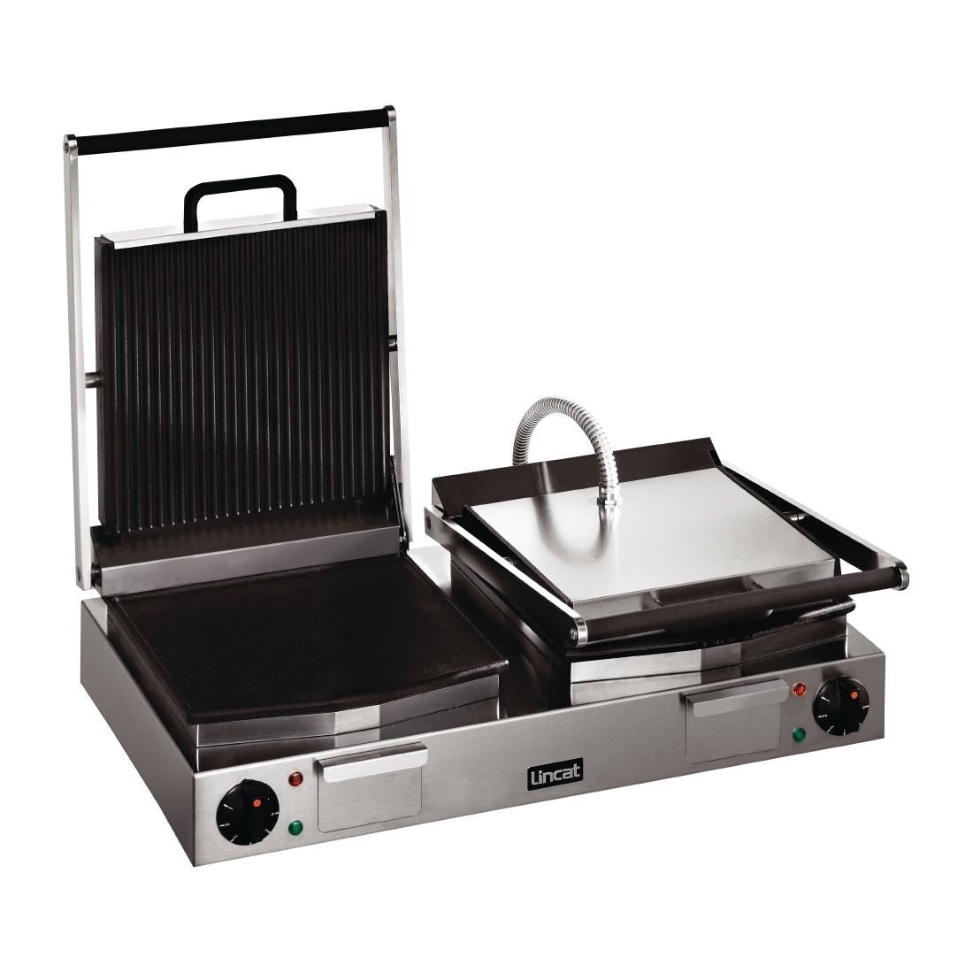 LRG2 - Lincat Lynx 400 Electric Counter-top Twin Ribbed Grill - Ribbed Upper & Smooth Lower Plates - W 623 mm - 4.5 kW CD426 JD Catering Equipment Solutions Ltd