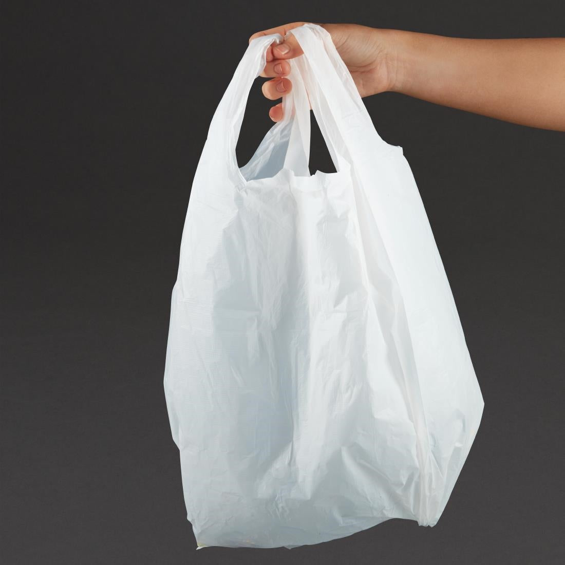 Large White Carrier Bags (Pack of 1000) JD Catering Equipment Solutions Ltd
