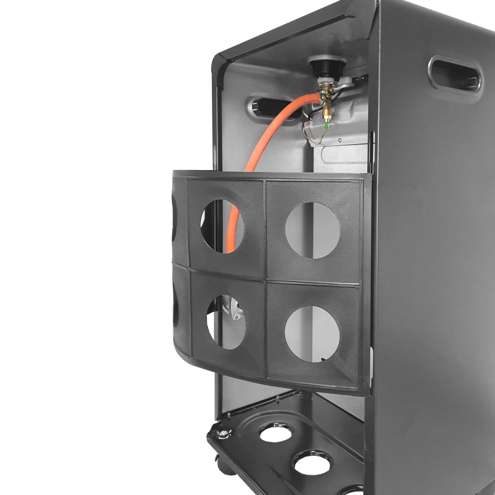 Lifestyle Black Catalytic Portable Indoor Gas Heater 505-111 JD Catering Equipment Solutions Ltd