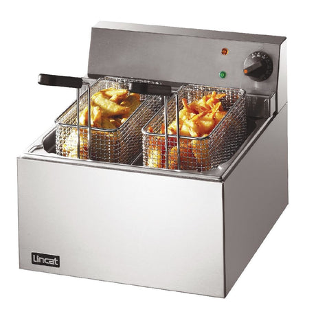 Lincat Lynx 400 Single Tank Twin Basket Countertop Electric Fish Fryer LFF CD420 JD Catering Equipment Solutions Ltd