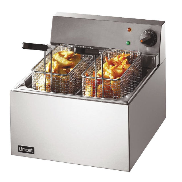 Lincat Lynx 400 Single Tank Twin Basket Countertop Electric Fish Fryer LFF CD420 JD Catering Equipment Solutions Ltd