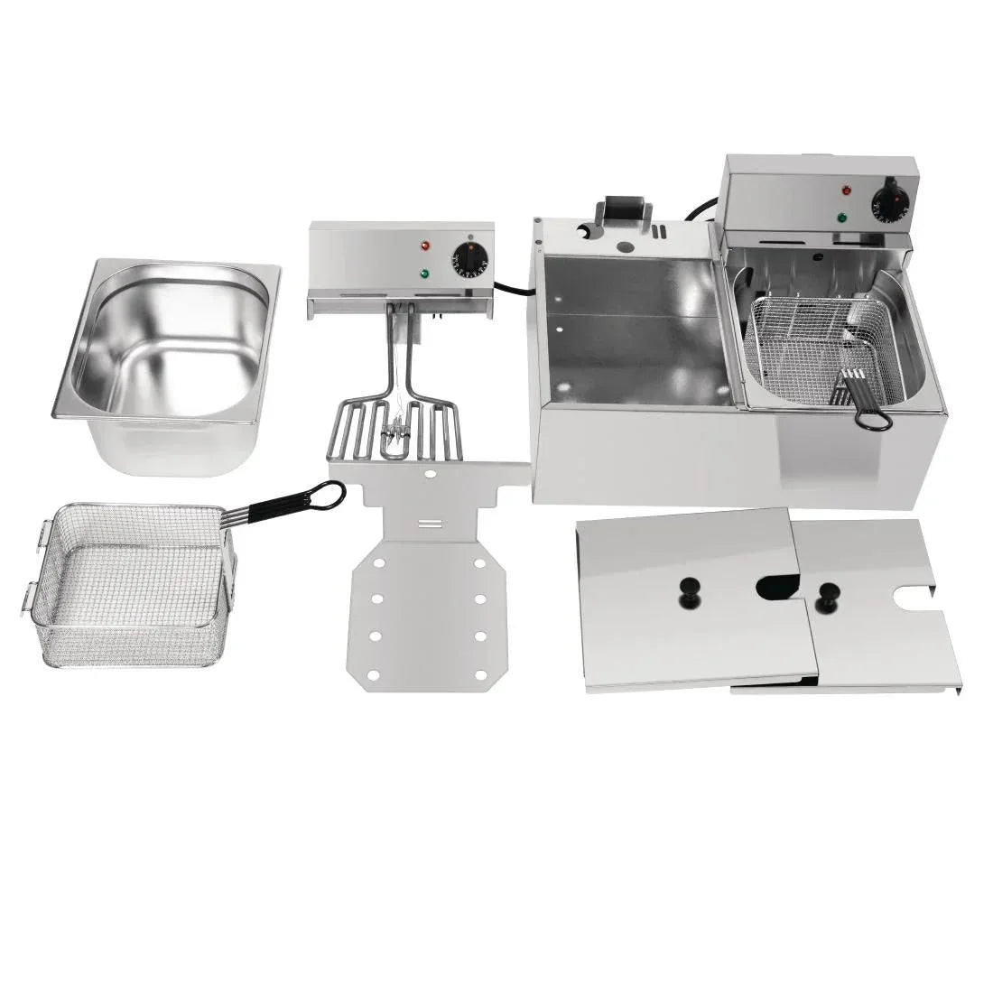 Lincat Lynx 400 Twin Tank Twin Basket Countertop Electric Fryer LDF2 J533 - JD Catering Equipment Solutions Ltd