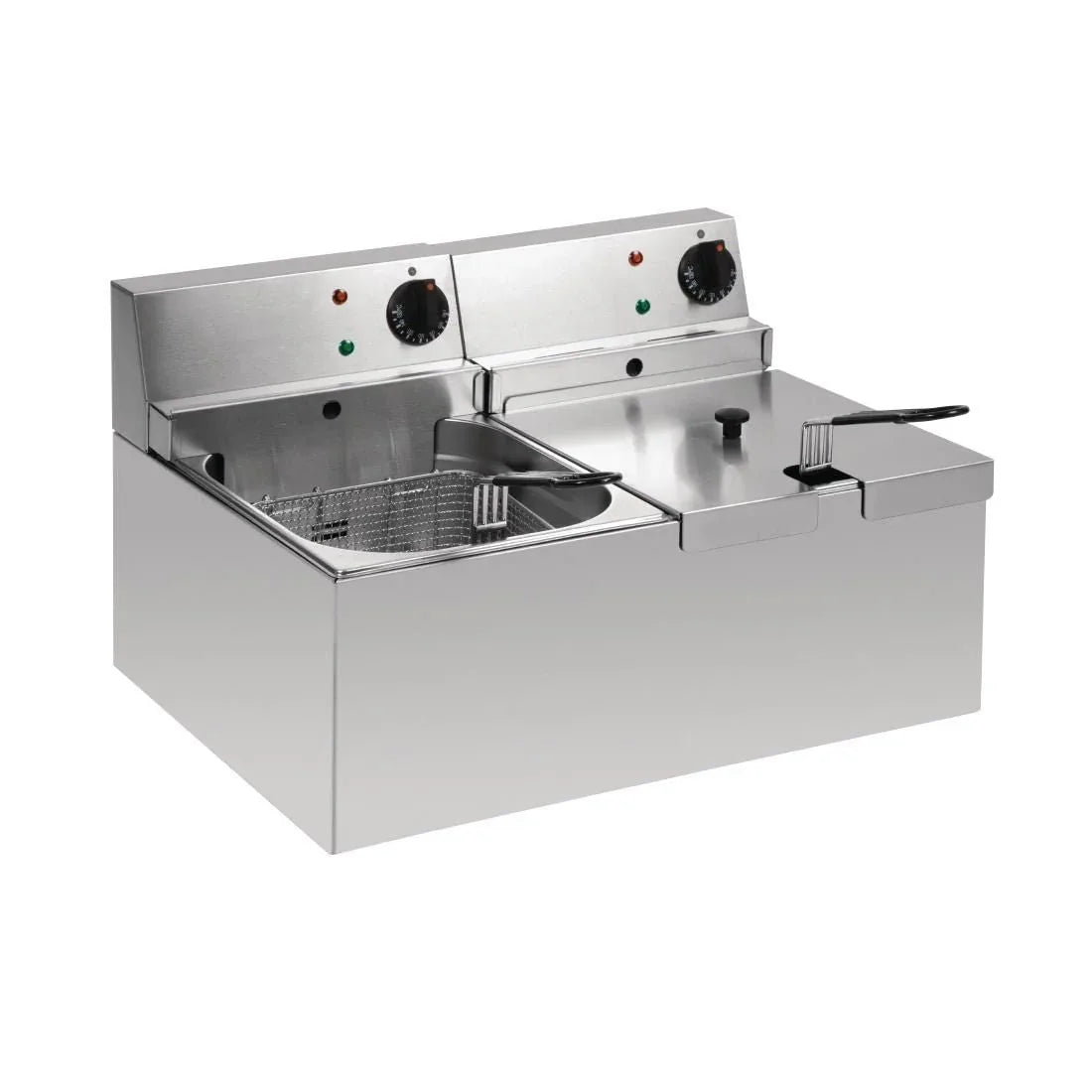 Lincat Lynx 400 Twin Tank Twin Basket Countertop Electric Fryer LDF2 J533 - JD Catering Equipment Solutions Ltd