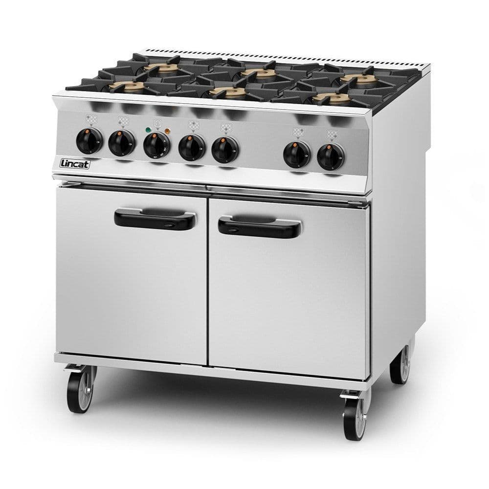 Lincat Opus 800 Dual Fuel Natural Gas/LPG Free-standing Oven Range - 6 Burners OD8007/N/LPG JD Catering Equipment Solutions Ltd
