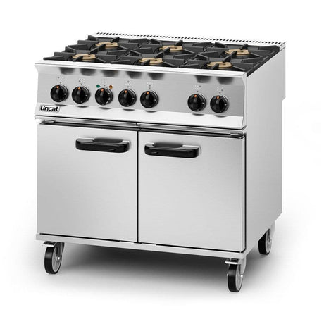 Lincat Opus 800 Dual Fuel Natural Gas/LPG Free-standing Oven Range - 6 Burners OD8007/N/LPG JD Catering Equipment Solutions Ltd