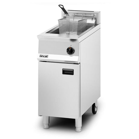 Lincat Opus 800 Natural/LPG Gas Free-standing Single Tank Fryer - 2 Baskets - W 400 mm OG8106 JD Catering Equipment Solutions Ltd