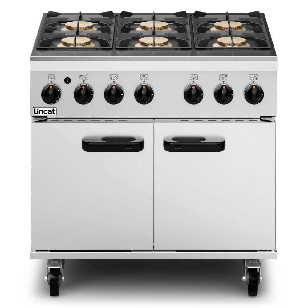 Lincat Phoenix 6 Burner Oven Range PHGR01-NAT/LPG JD Catering Equipment Solutions Ltd