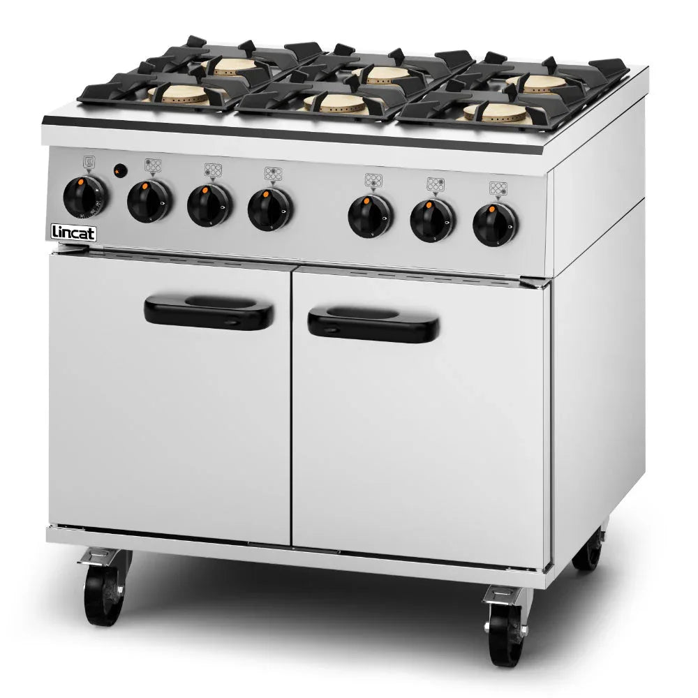 Lincat Phoenix 6 Burner Oven Range PHGR01-NAT/LPG JD Catering Equipment Solutions Ltd
