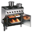 Lincat Silverlink 600 Natural/LPG 6 Burner Oven Range with Rear Castors SLR9C JD Catering Equipment Solutions Ltd
