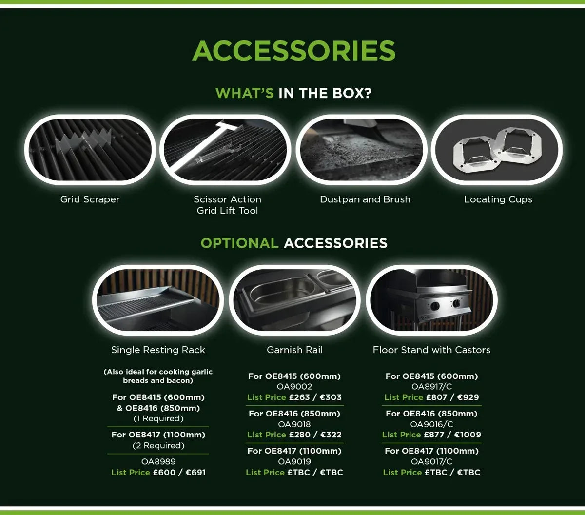 Lincat OE8415 - Opus Ignite Electric Counter-top Chargrill – W 600 mm – 7.2 kW