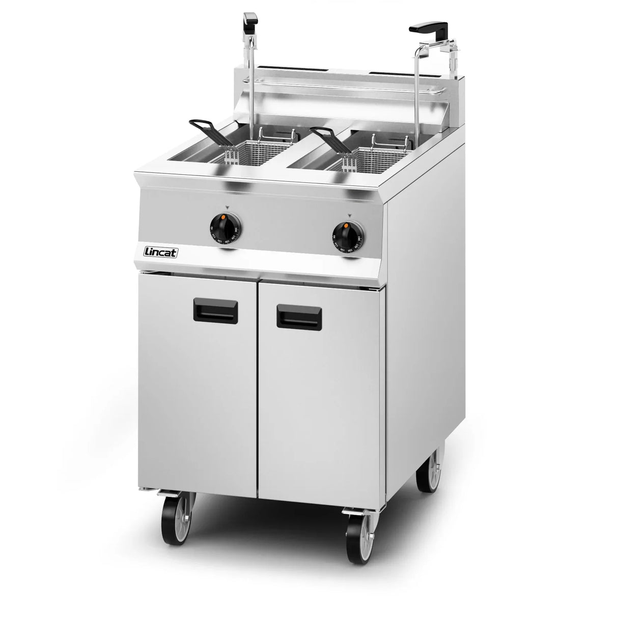 DM538 Lincat Opus 800 Natural/LPG Free-standing Twin Tank Fryer - W 600 mm - 32.0 kW OG8111 - JD Catering Equipment Solutions Ltd