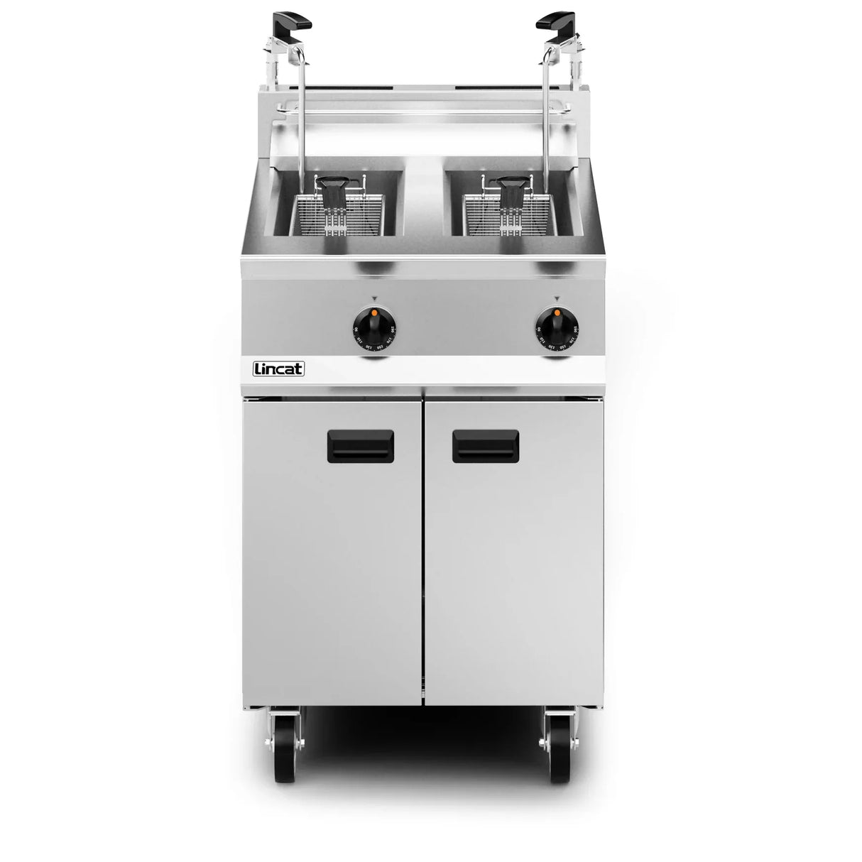 DM538 Lincat Opus 800 Natural/LPG Free-standing Twin Tank Fryer - W 600 mm - 32.0 kW OG8111 - JD Catering Equipment Solutions Ltd