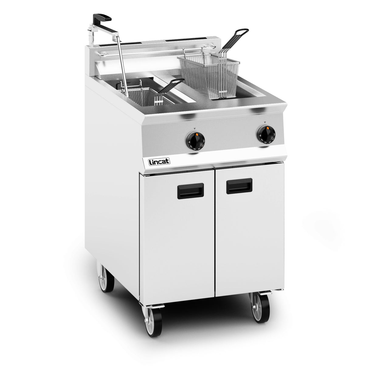 DM538 Lincat Opus 800 Natural/LPG Free-standing Twin Tank Fryer  - W 600 mm - 32.0 kW OG8111