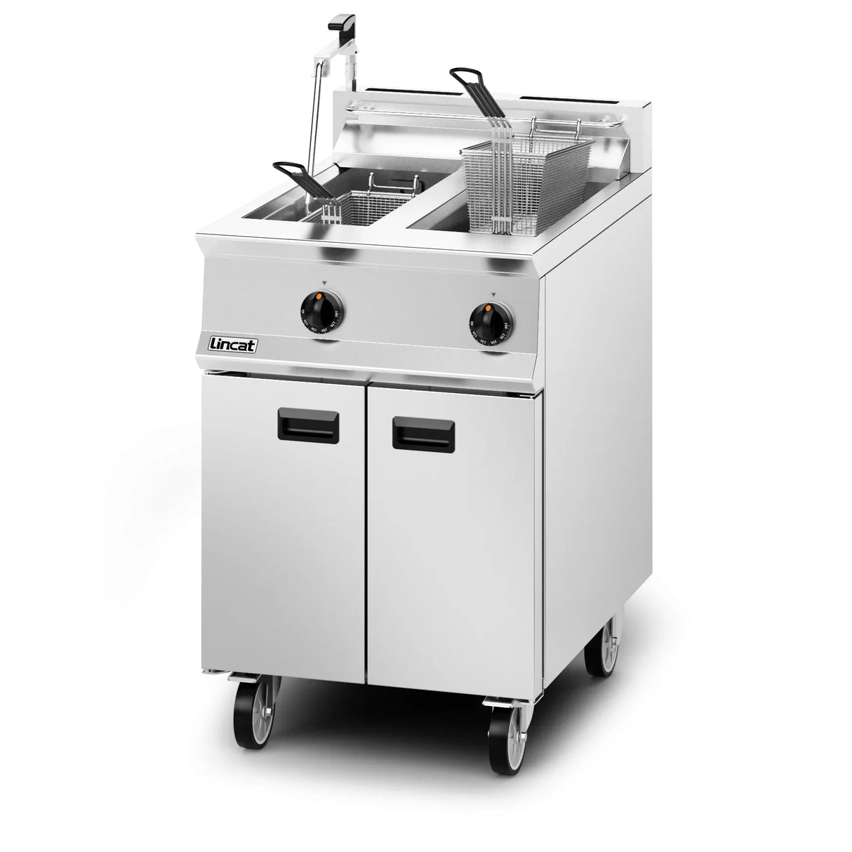 DM538 Lincat Opus 800 Natural/LPG Free-standing Twin Tank Fryer - W 600 mm - 32.0 kW OG8111 - JD Catering Equipment Solutions Ltd