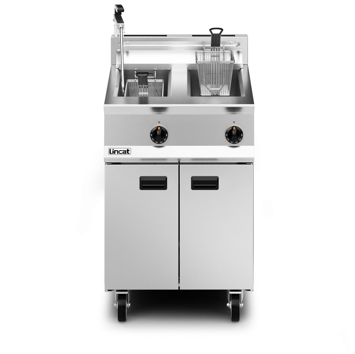 DM538 Lincat Opus 800 Natural/LPG Free-standing Twin Tank Fryer  - W 600 mm - 32.0 kW OG8111