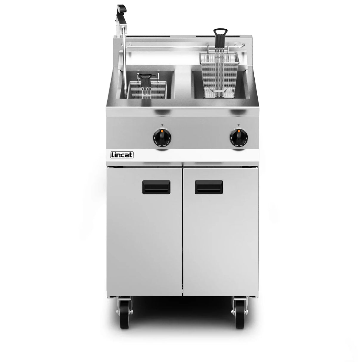 DM538 Lincat Opus 800 Natural/LPG Free-standing Twin Tank Fryer - W 600 mm - 32.0 kW OG8111 - JD Catering Equipment Solutions Ltd