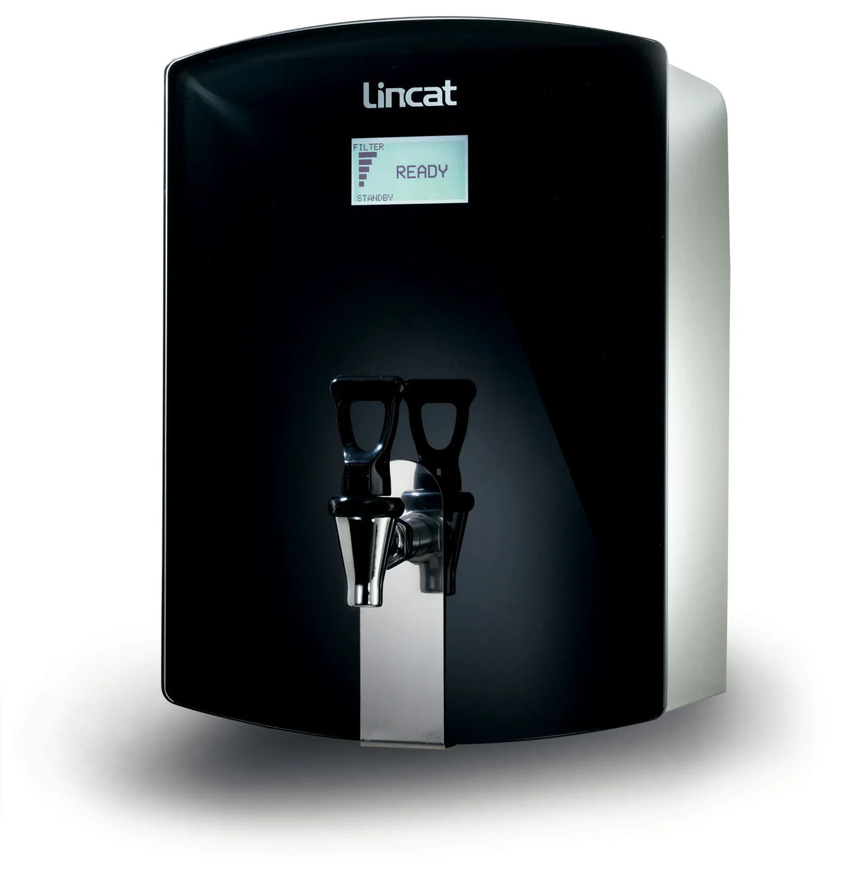 FS674 Lincat WMB3F/B - FilterFlow WMB Wall Mounted Automatic Fill Boiler – Black Glass – W 300 mm – 3.0 kW - JD Catering Equipment Solutions Ltd