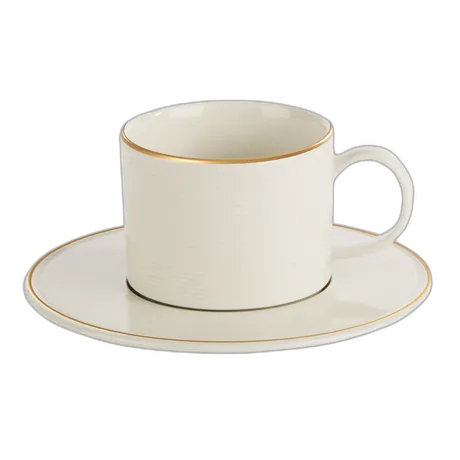 Pack Size 6 - Porland Academy Line Gold Band Stacking Cup 20cl - 325821GB
