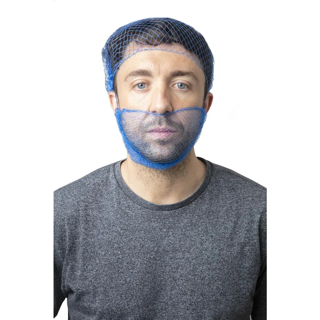 B470 Lion Haircare Beard Snood Light Blue (Pack of 50) - JD Catering Equipment Solutions Ltd