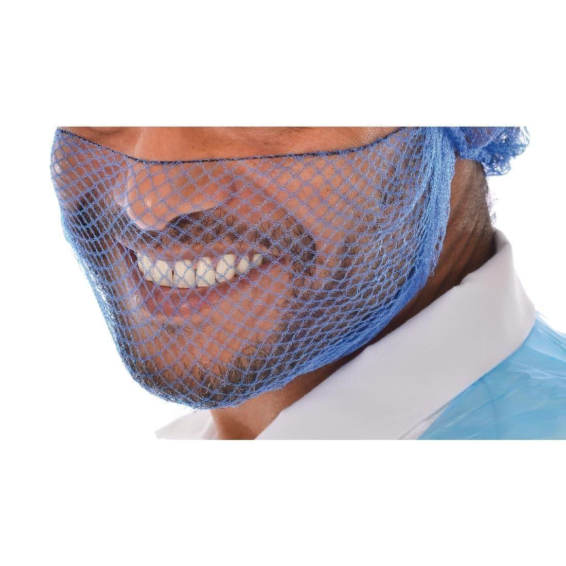 B470 Lion Haircare Beard Snood Light Blue (Pack of 50) - JD Catering Equipment Solutions Ltd