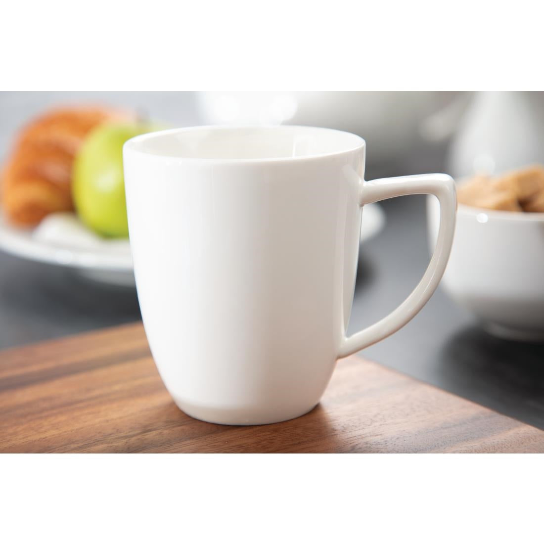 Lumina Fine China Latte Mugs 10oz 284ml (Pack of 6) JD Catering Equipment Solutions Ltd