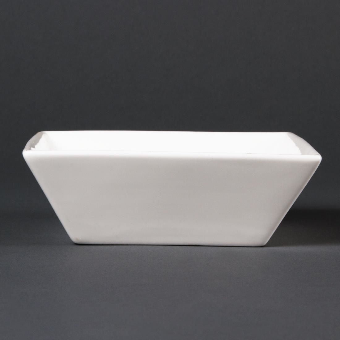Lumina Fine China Square Bowls 140mm (Pack of 6) JD Catering Equipment Solutions Ltd