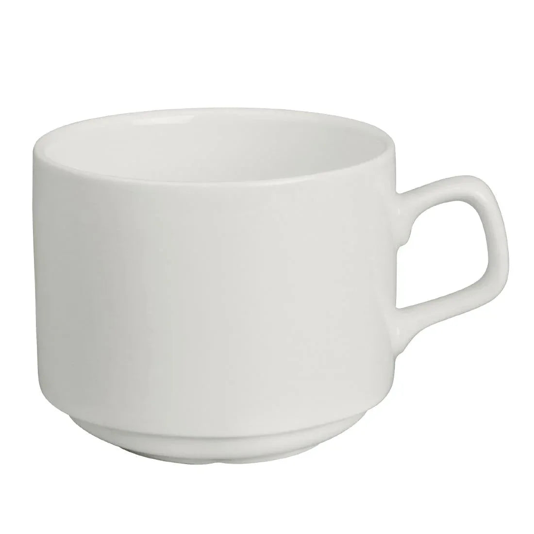 CN831 Lumina Fine China Stacking Cup 200ml (Pack of 6) - JD Catering Equipment Solutions Ltd
