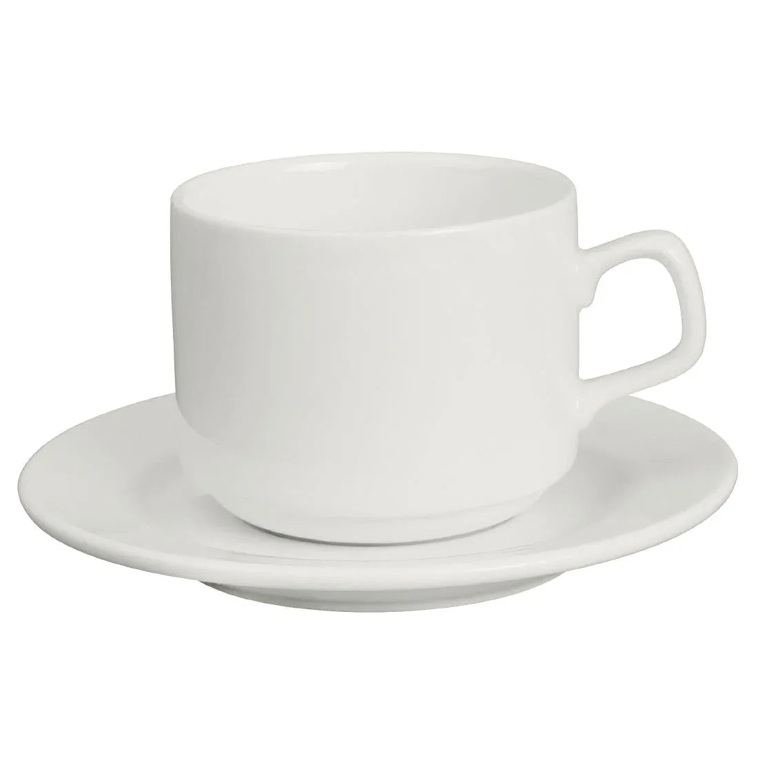 CN831 Lumina Fine China Stacking Cup 200ml (Pack of 6) - JD Catering Equipment Solutions Ltd