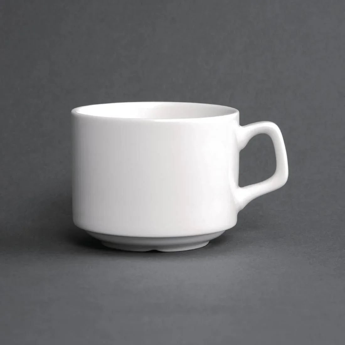 CN831 Lumina Fine China Stacking Cup 200ml (Pack of 6) - JD Catering Equipment Solutions Ltd