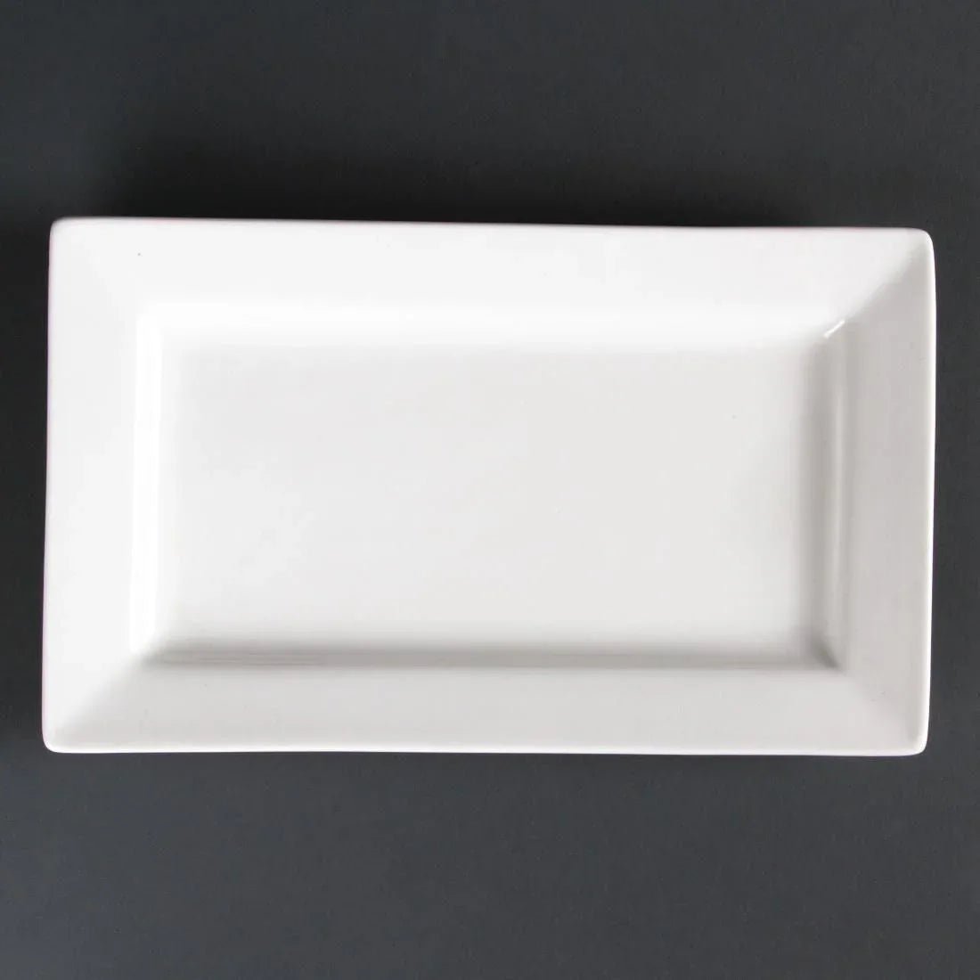 CD630 Lumina Wide Rim Rectangular Plates 257x 155mm (Pack of 4) - JD Catering Equipment Solutions Ltd