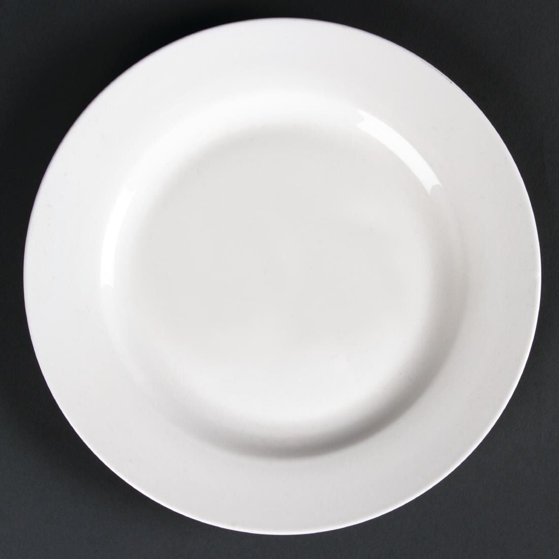 Lumina Wide Rim Round Plates 200mm (Pack of 6) JD Catering Equipment Solutions Ltd