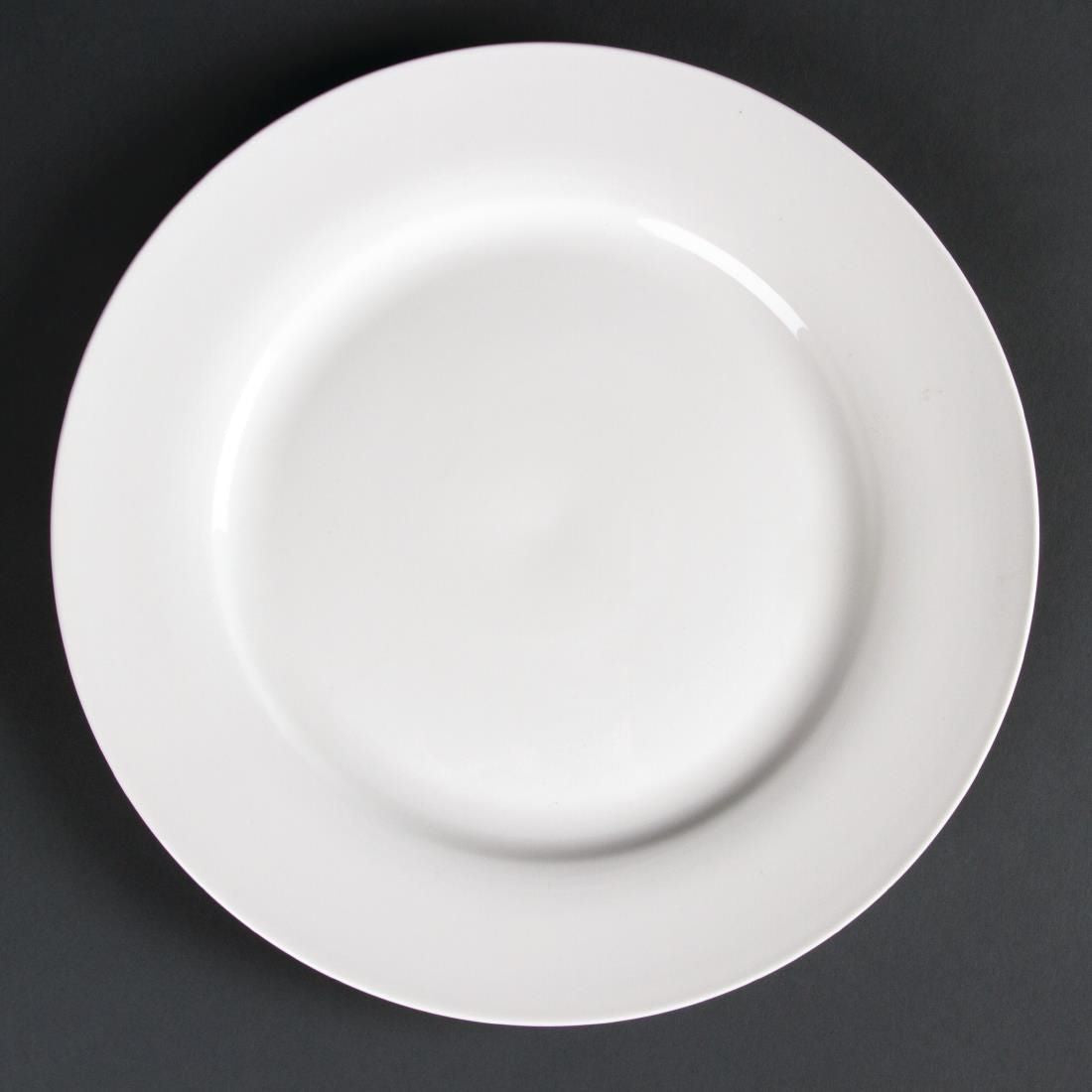 Lumina Wide Rim Round Plates 270mm (Pack of 4) JD Catering Equipment Solutions Ltd