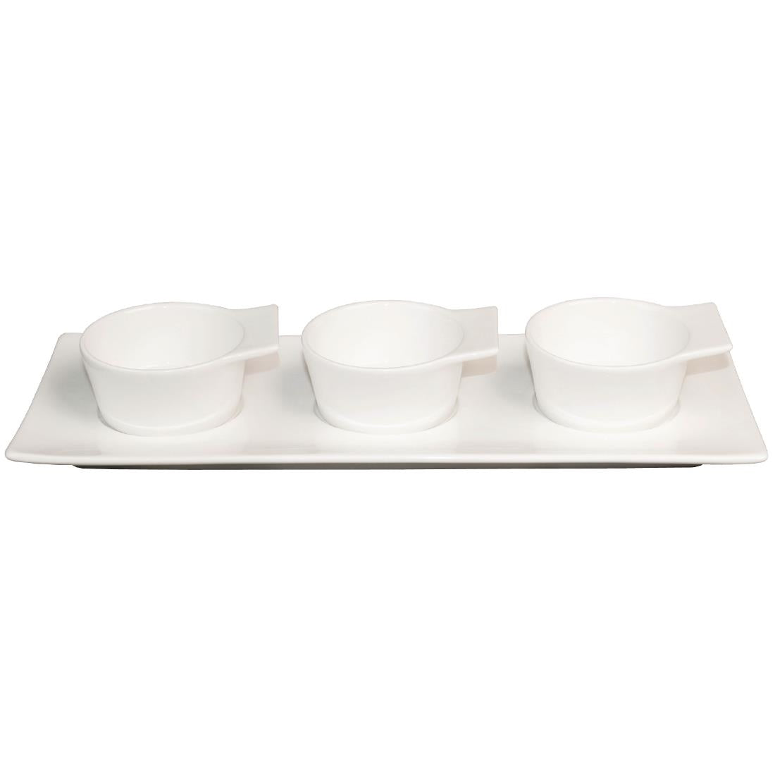 Lumina Winged Ramekin Dish 70mm (Pack of 6) JD Catering Equipment Solutions Ltd