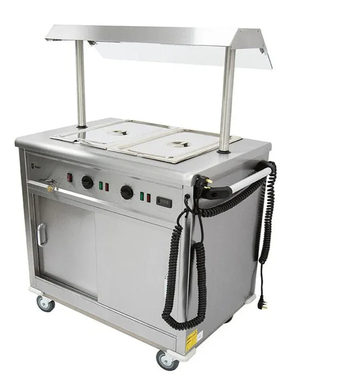 Parry Hot Mobile Servery - With Gantry MSB9G - JD Catering Equipment Solutions Ltd
