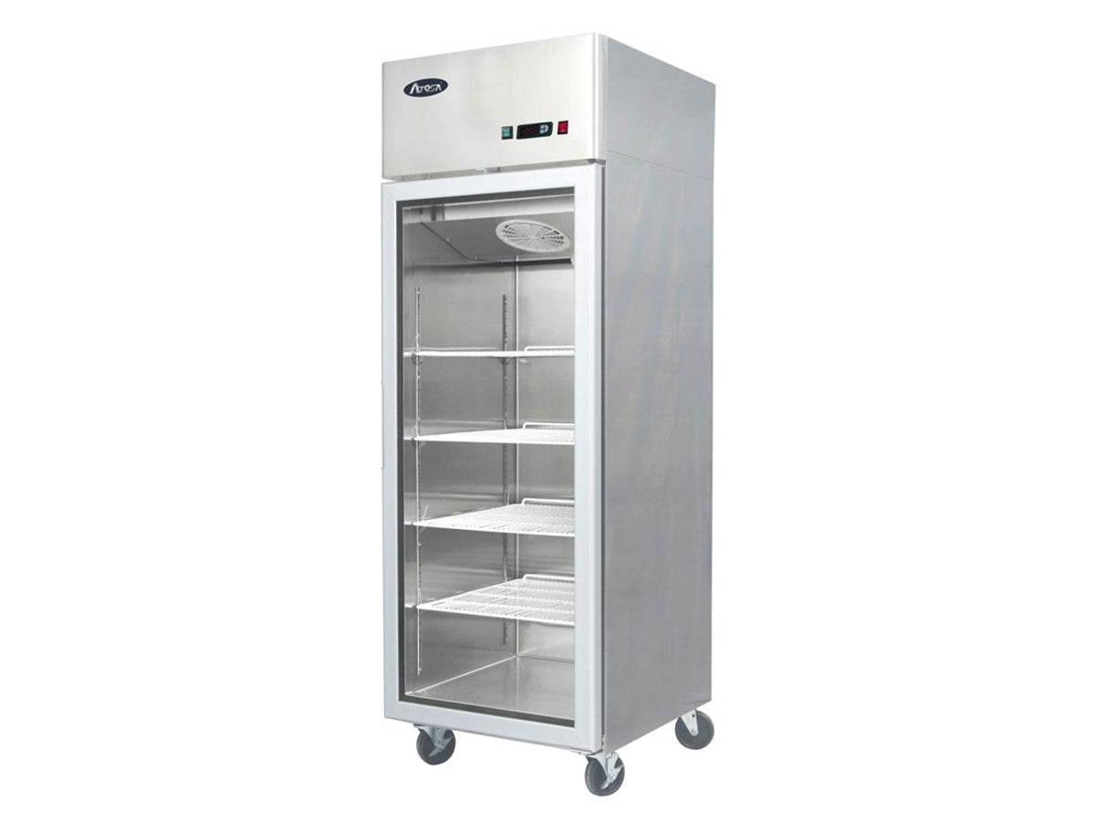Atosa YCF9407GR Slimline Glass Door Upright Freezer 410ltrs