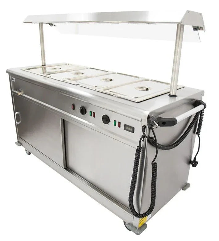 Parry Hot Mobile Servery - With Gantry MSB15G - JD Catering Equipment Solutions Ltd