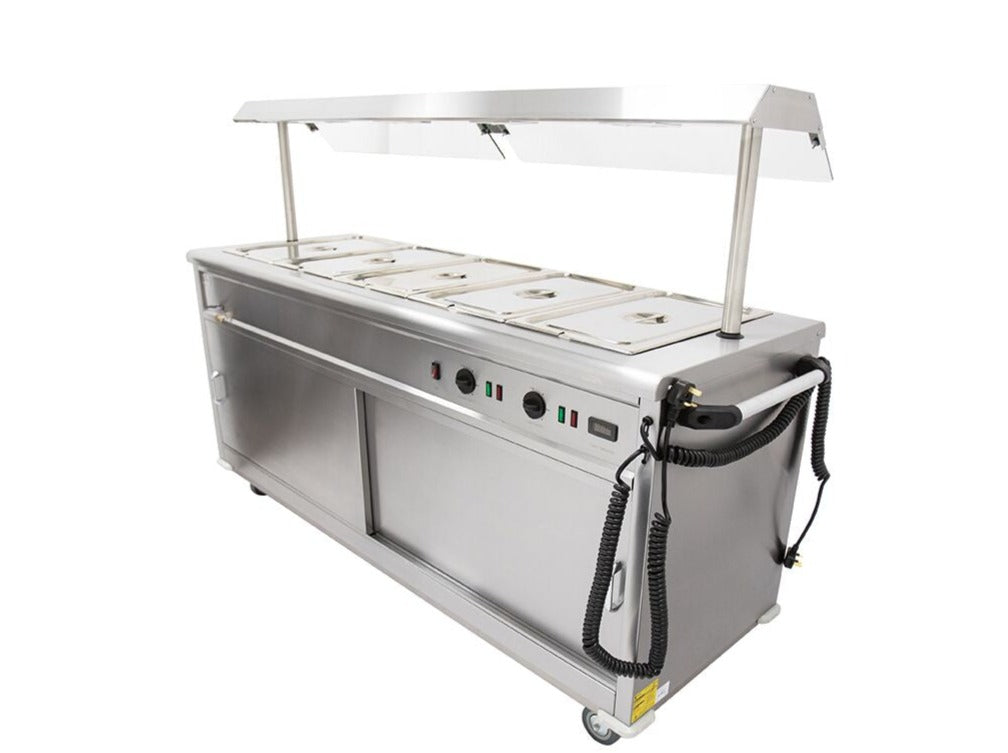 Parry Hot Mobile Servery  - With Gantry MSB18G