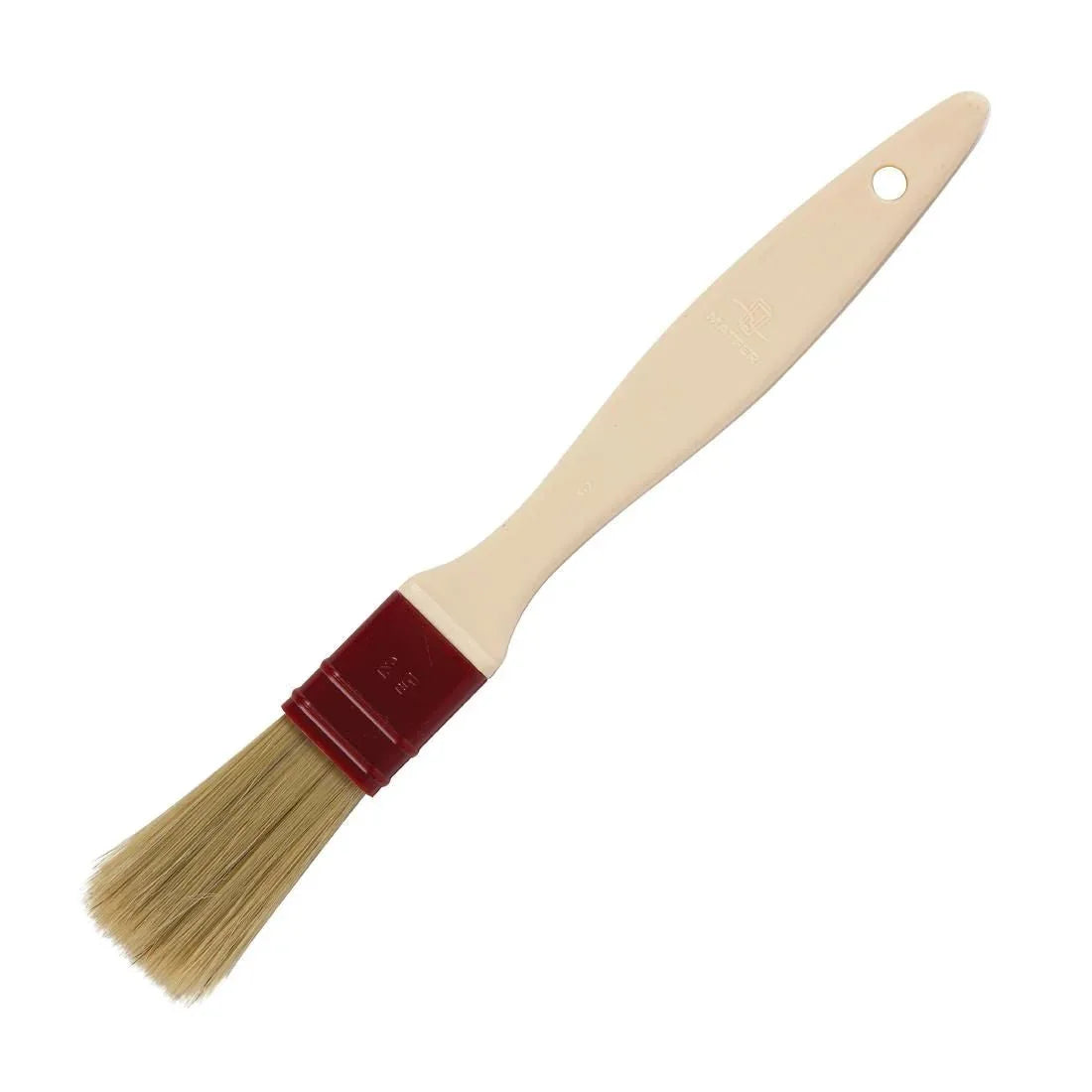 E440 Matfer Pastry Brush Natural Flat Bristles 2.5cm - JD Catering Equipment Solutions Ltd
