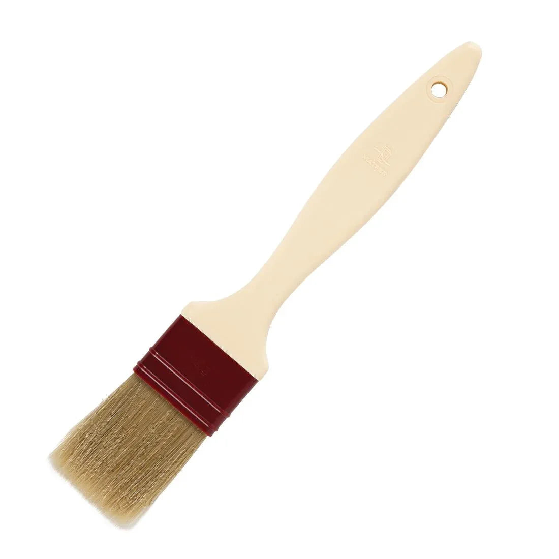 E444 Matfer Pastry Brush Natural Flat Bristles 4.5cm - JD Catering Equipment Solutions Ltd