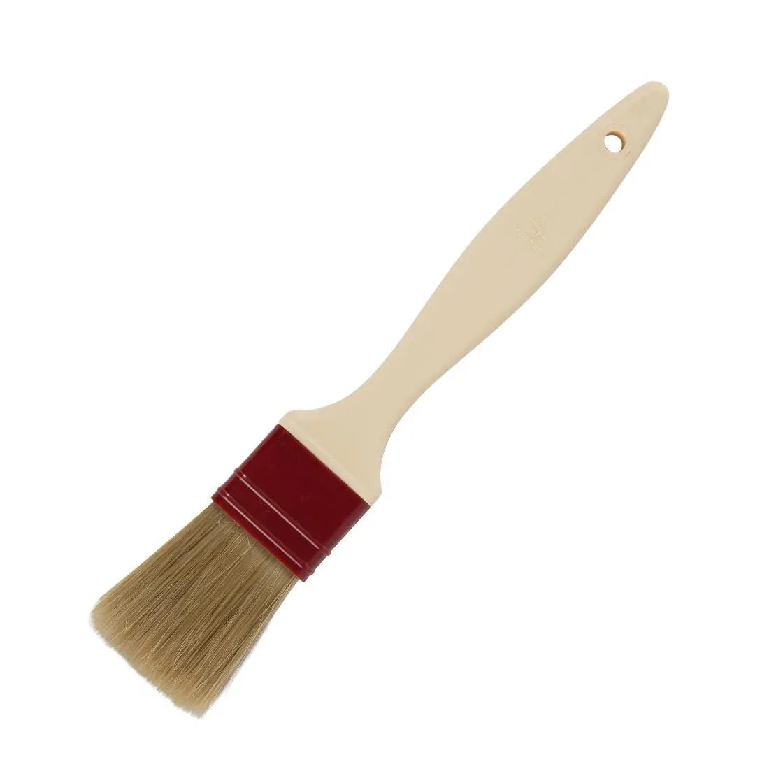 E443 Matfer Pastry Brush Natural Flat Bristles 4cm - JD Catering Equipment Solutions Ltd