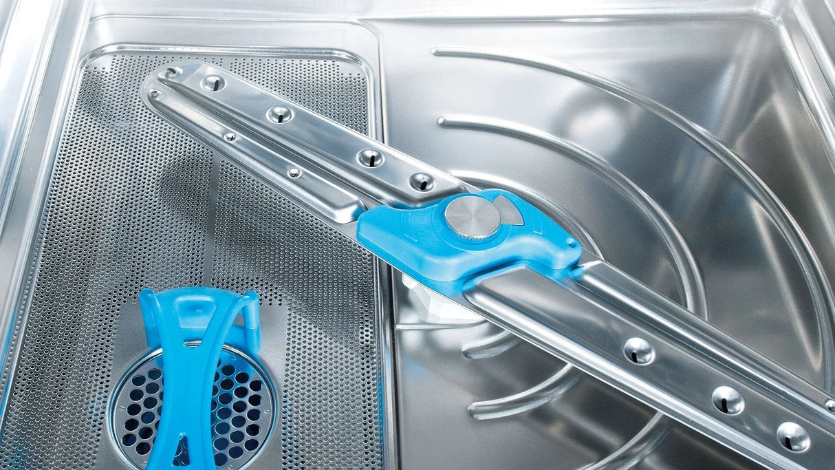 Meiko M-iClean UM+ Front loading glass or dishwasher with increased door height of 435mm 500mm x 500mm basket - JD Catering Equipment Solutions Ltd