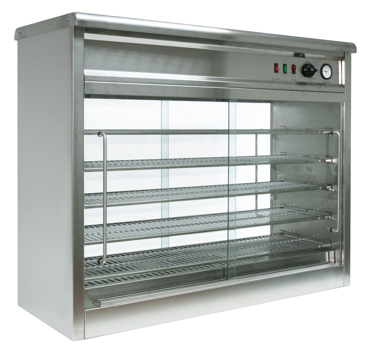 Parry Pie Master Extra Large Electric Pie Cabinet With Glass Back PC140G