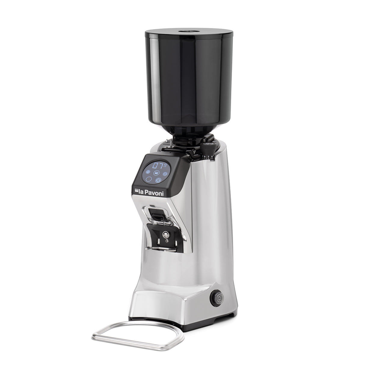 La Pavoni Touch Screen ZIP Pro Chrome Coffee Grinder PGZIP2BC00UK