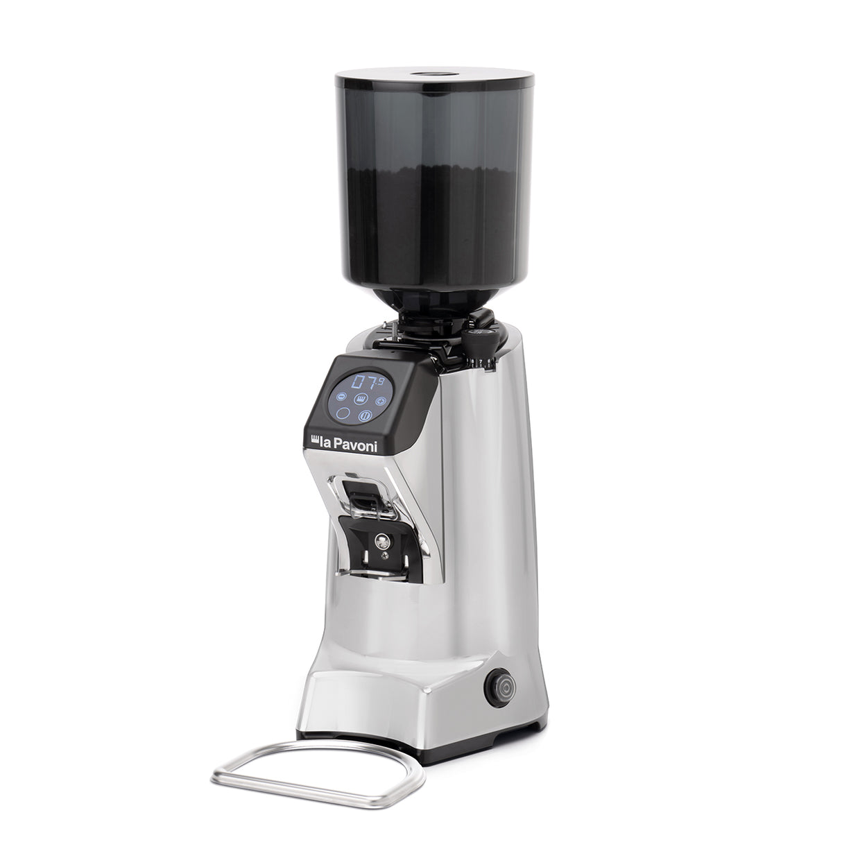 La Pavoni Touch Screen ZIP Pro Chrome Coffee Grinder PGZIP2BC00UK