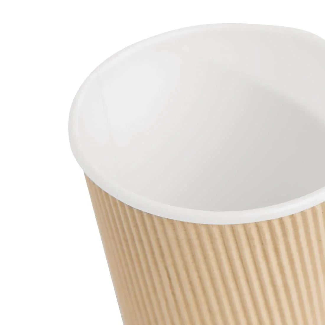 GP444 (Pack of 500) Fiesta Disposable Coffee Cups Ripple Wall Kraft 340ml / 12oz - JD Catering Equipment Solutions Ltd