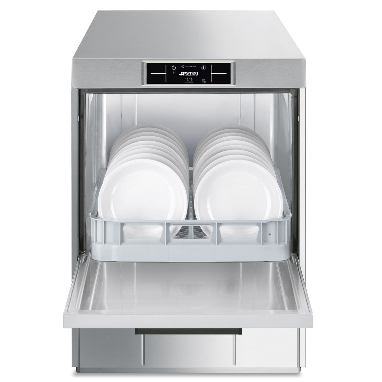 Smeg Professional Pura SPD525S 500mm basket Dishwasher with Softener 10 customizable programs 500x500 8.4kW 15A 3ph