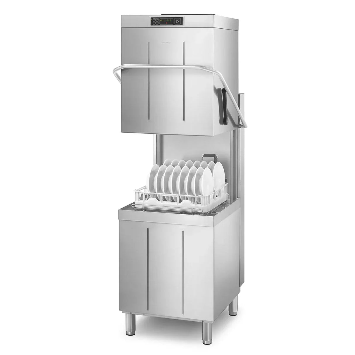 Smeg Topline Professional Passthrough Dishwasher with Steam Heat Recovery & Water Softener SPH515SH
